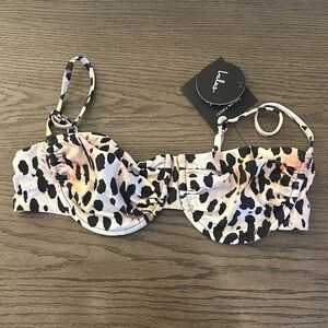 Lulu's Leopard Print Bikini Top